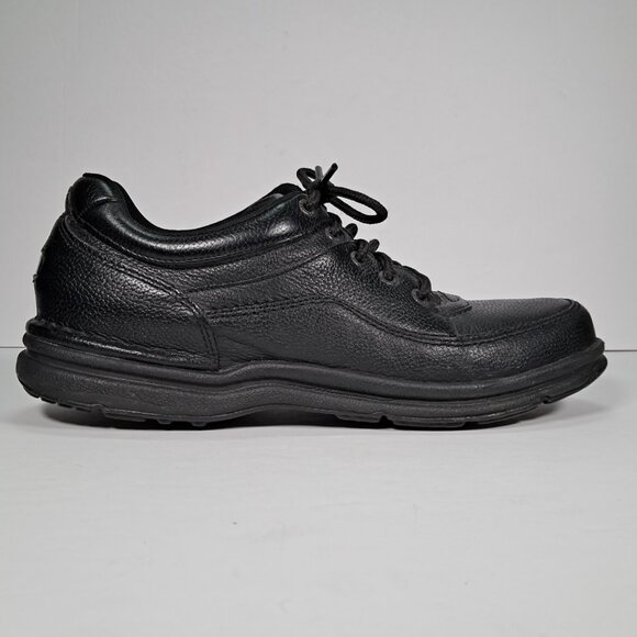 Rockport World Tour Classic Shoes Mens 11.5 N Black Leather Lace Up K71185 - Picture 2 of 15